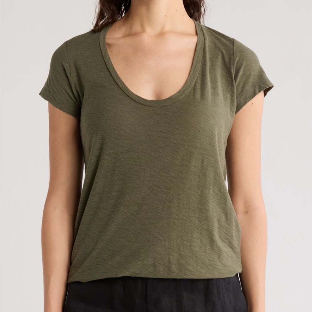 James Perse Olive Short Sleeve Tee